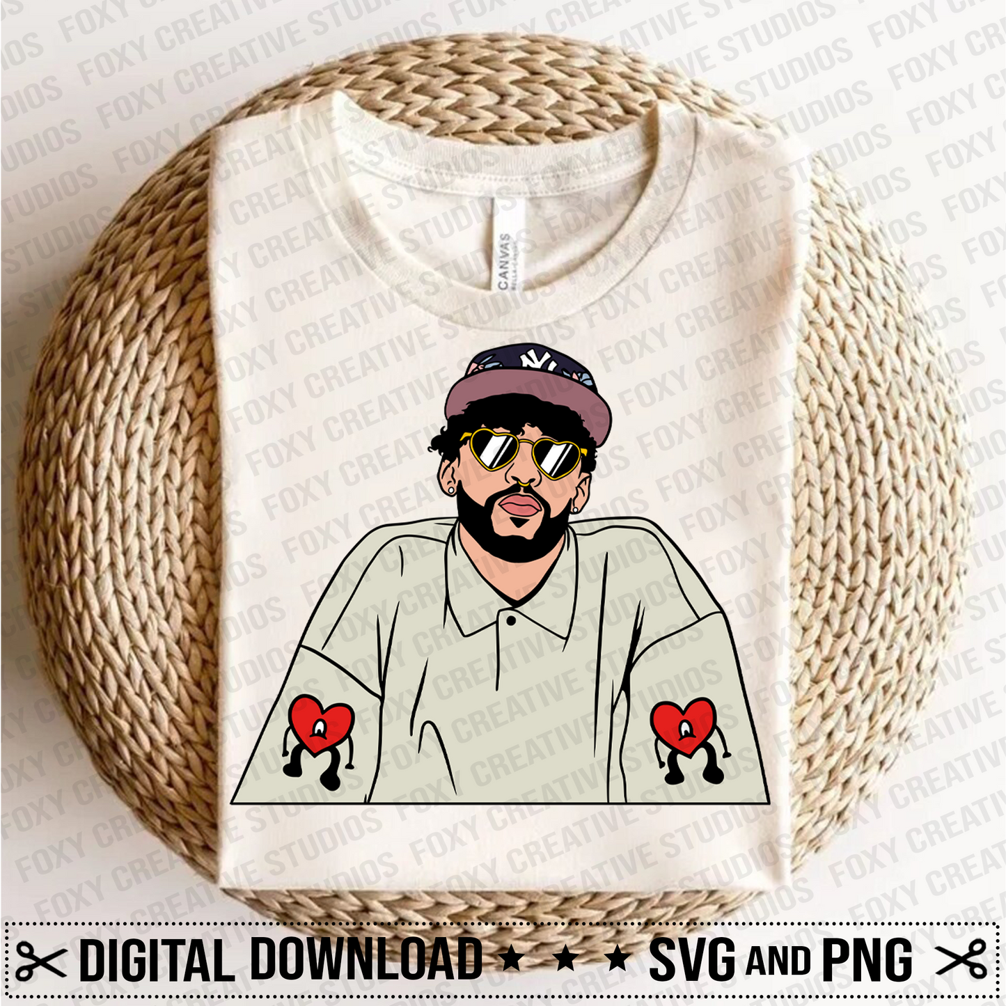 Sad heart svg, conejo malo head svg, bunny svg, conejo malo svg, baseball hat svg
