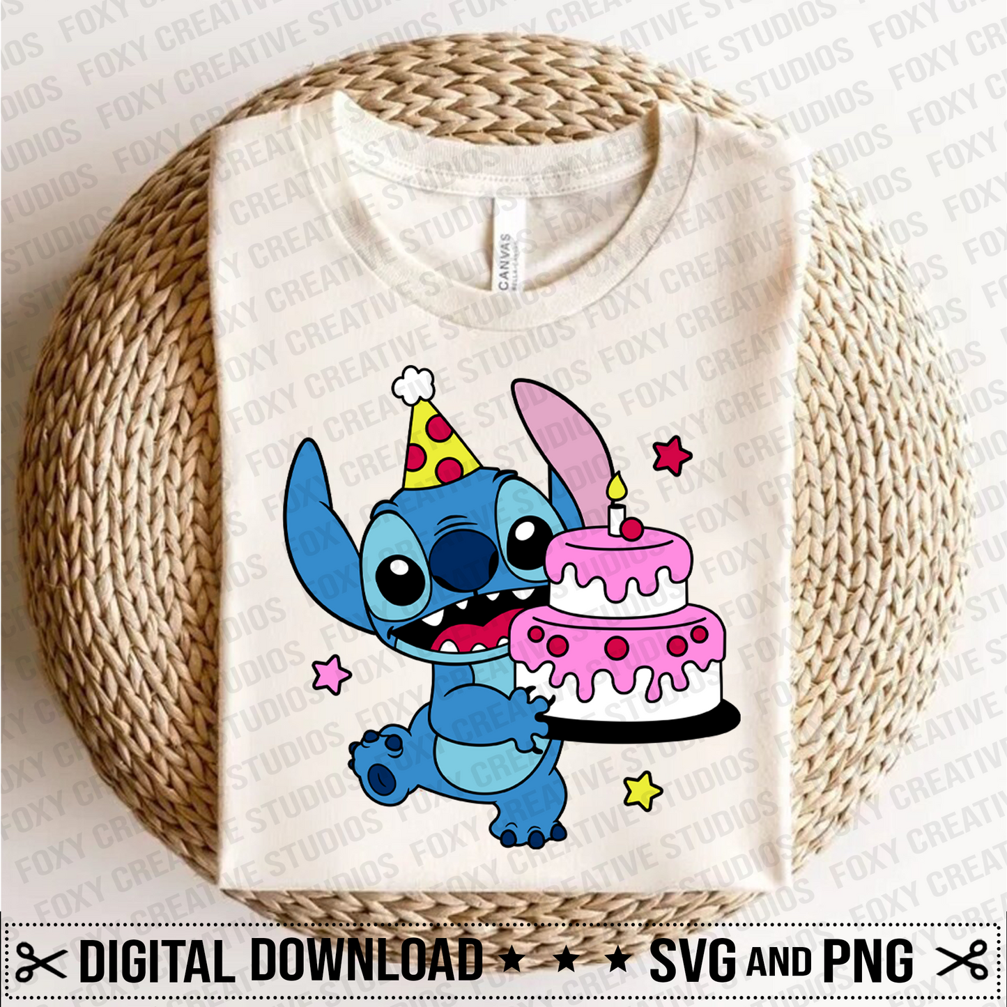 Birthday svg, Birthday Cake svg, Birthday hat svg, gifts svg, Celebration svg, Birthday Party, Stitch with Cake svg, Balloons svg