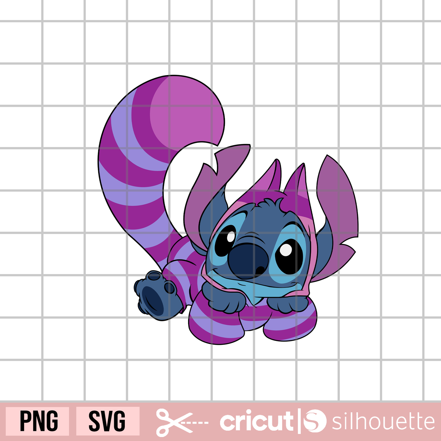 Stitch cat svg, Hawaii svg, stitch chesire svg, cartoon cat svg, mad hatter svg
