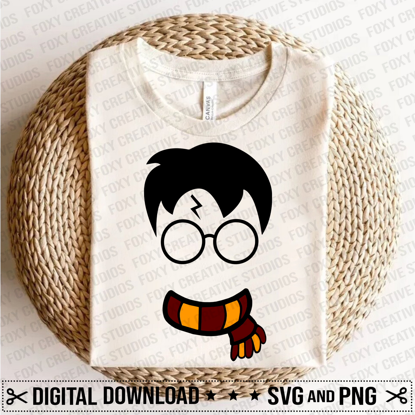 Glasses svg, Scarf svg, Thunderbolt svg, Magic svg, Magical Wands svg, Magic Castle svg, Lightning scar svg, Owl svg
