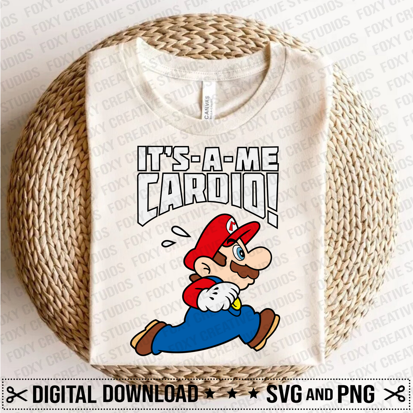 It's Me svg, Cardio svg, Workout mario svg, Exercise svg, running mario svg, gym svg, hero svg