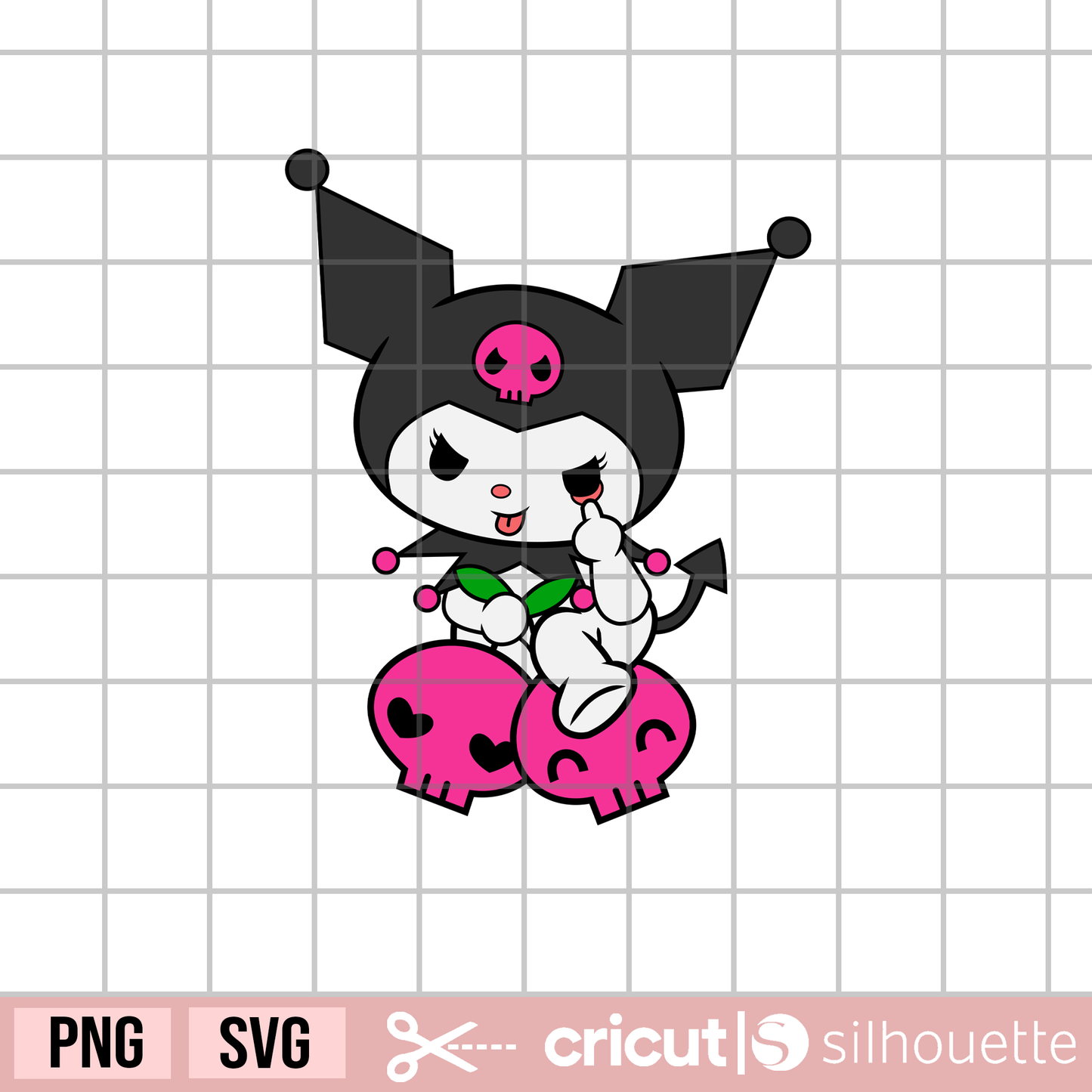kuromi svg, skulls svg, kawaii svg, kawaii cartoon svg, kawaii cat svg, kawaii bunny svg