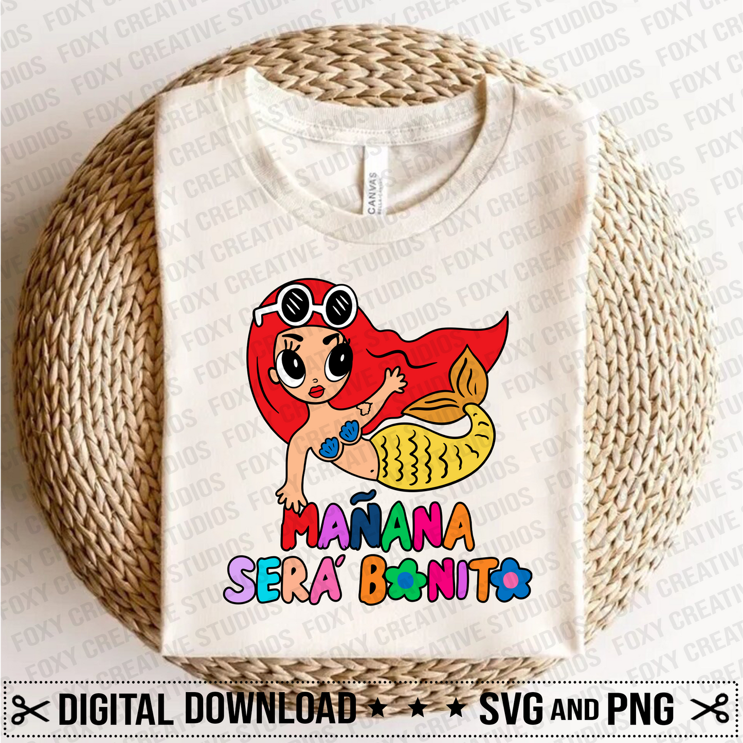 Mermaid svg, karol g mermaid svg, Baby karol g Sirenita Png, La Bichota Sirenita svg, sera bonito svg