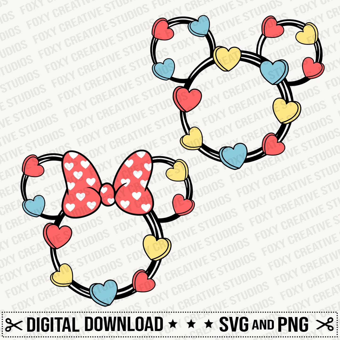 Valentine's Day svg, conversation candy hearts svg, candy hearts svg, Valentine's mouse svg, love svg