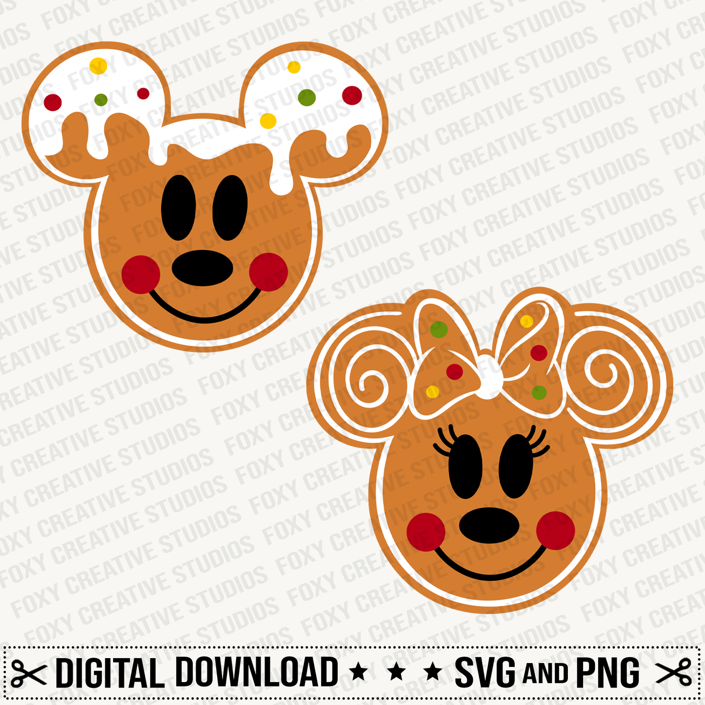 Christmas svg, Christmas cookie svg, Christmas mouse svg, Gingerbread mouse svg, Digital Download, Gingerbread man svg