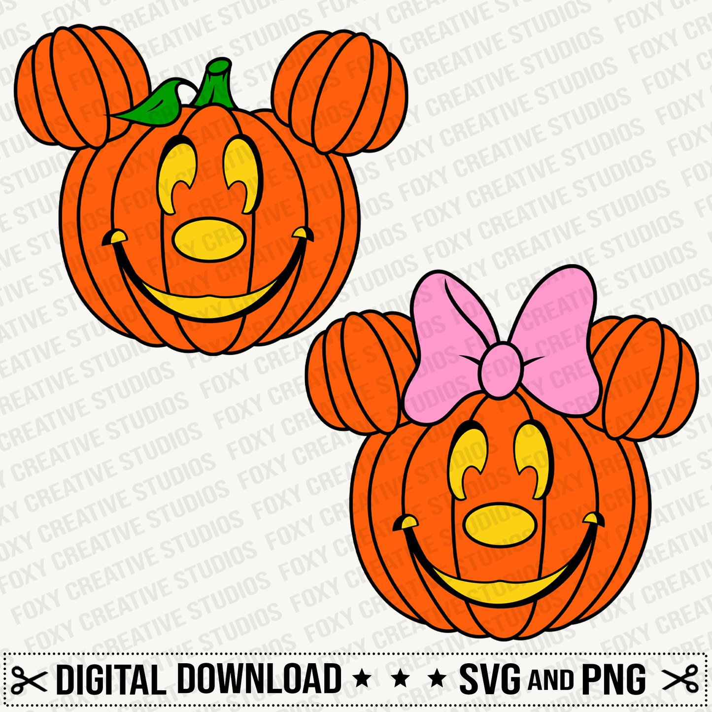 Halloween svg, Halloween mouse svg, pink bow svg, Pumpkins svg, jack o lantern svg, pumpkin faces svg, Digital Download