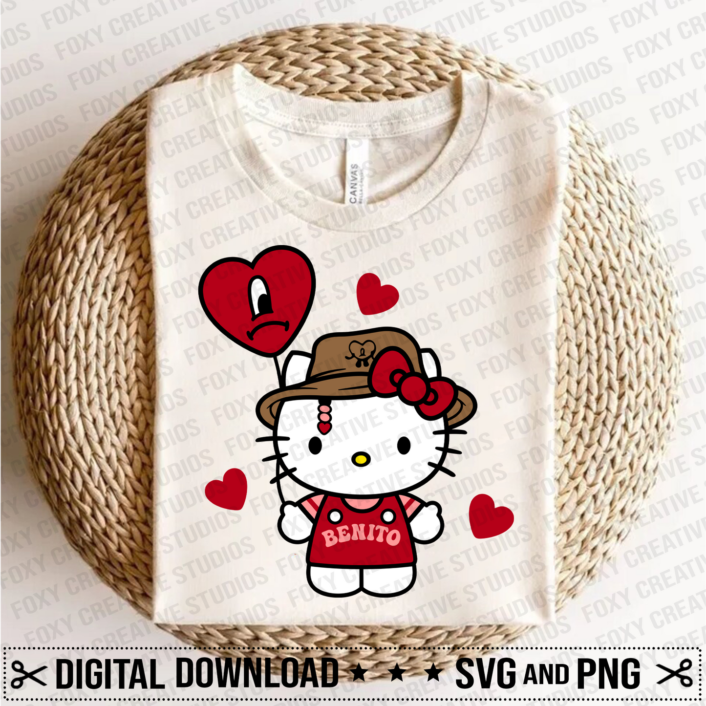 Valentine's Day svg, Hearts svg, kawaii svg, Couples svg, sad heart svg, Valentine benito kitty svg, Heart shaped balloon svg, Digital Download