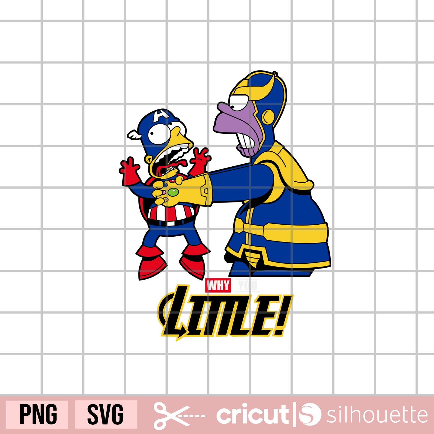 Why you little svg, Father and Son svg, thanos homer svg, bart svg, America svg, Father's Day svg