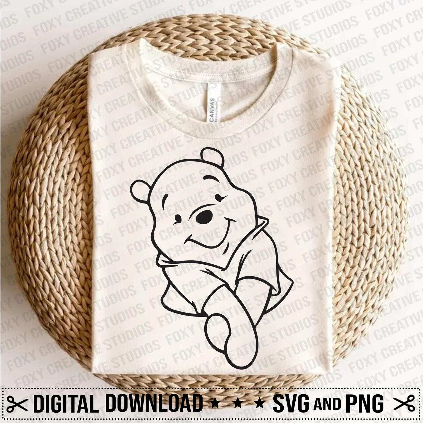 Cute Bear svg, pooh bear svg, piglet svg, donkey svg, tigger svg, animals svg, Digital Download