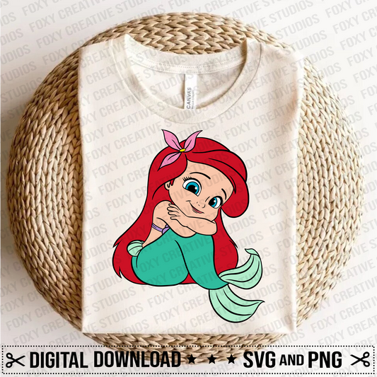Mermaid svg, Starfish svg, Ocean svg, Triton svg, Princess svg, Flounder svg, Sebastian svg, Ursula svg, baby ariel svg, seagull svg