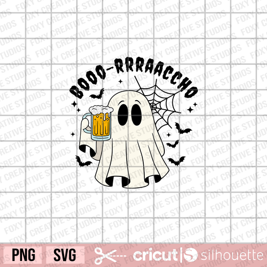Boo Rracho Ghost svg, Latino clipart, Mexican clipart, ghost svg, Halloween svg, drunk ghost svg, beer drinking ghost svg