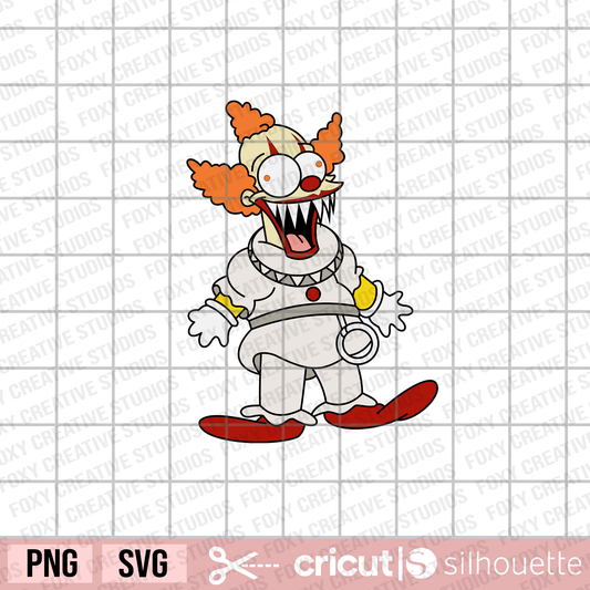 Clown krusty svg, krusty it clown svg, Halloween killers svg, halloween svg, killer clown svg, pennywise clown svg,