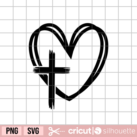 Faith Cross svg, Heart Doodle svg, Jesus Christ svg, Distressed Religious Cross svg, Bible svg, Jesus Cross svg