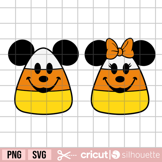 Candy Corn svg, Halloween svg, Halloween candy svg, mouse head svg, trick or treat svg, minnie bow svg, candy corn mouse svg, candy corn minnie svg