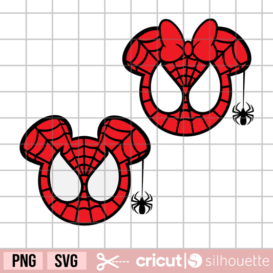 Spider svg, Spider Mouse svg, Mouse head svg, crime fighters svg, spider web svg, superpowers svg