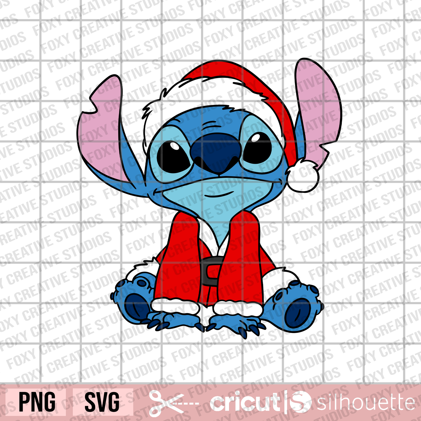 Christmas stitch svg, Christmas svg, Stitch in Santa Claus costume svg, Gift svg, Christmas present svg