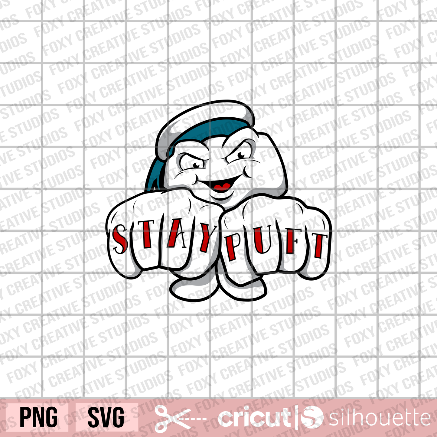 Stay Puft svg, Marshmallow Man svg, Marshmallow Sailor svg, slimer ghost svg, nuckle fist svg, cartoon svg