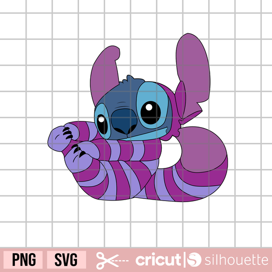 Stitch Cat svg, cat svg, stitch chesire svg, hawaii svg, chesire cat svg, lilo svg, alice svg