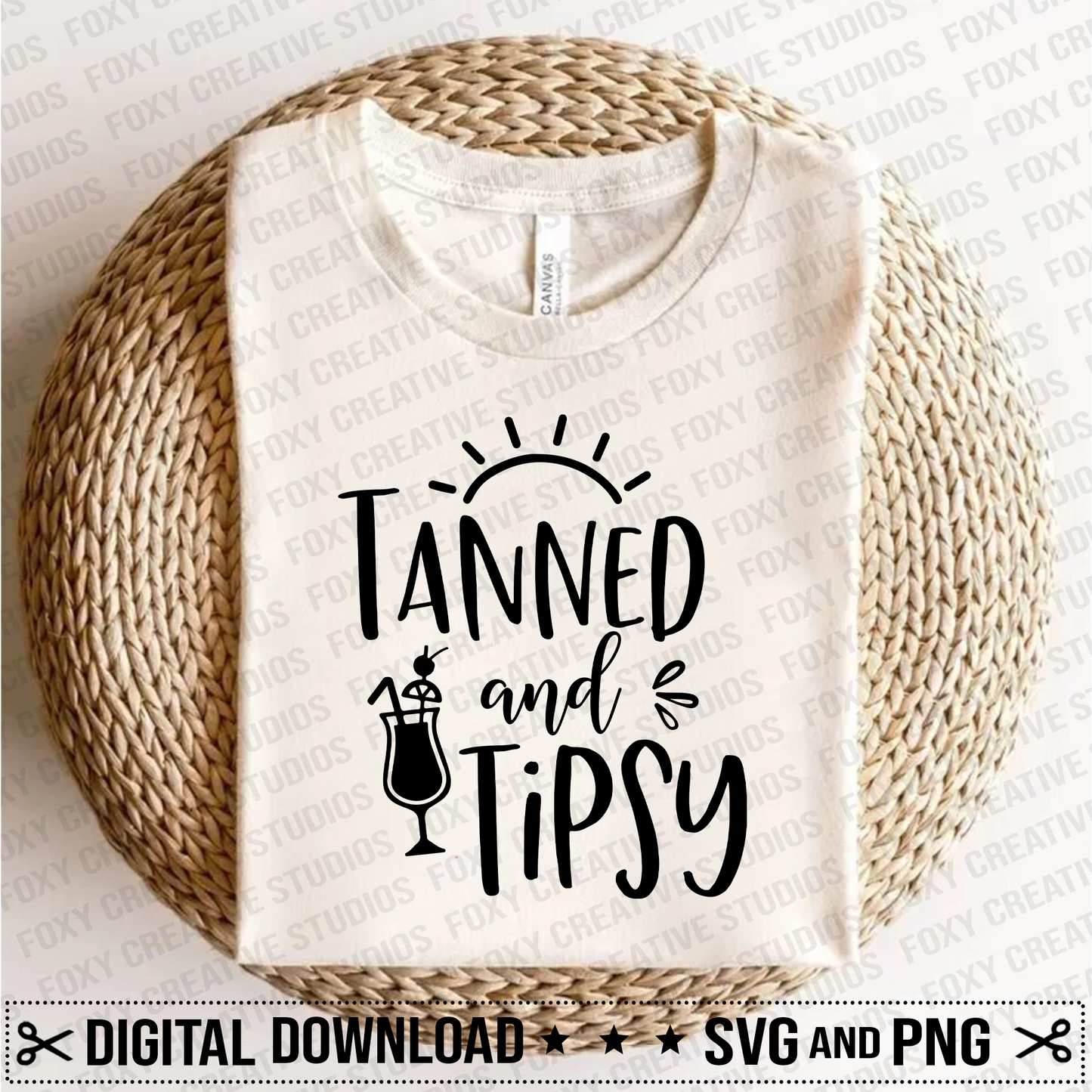 Tanned and Tipsy svg, tanned svg, tipsy svg, beach trip svg, girls trip svg, free svg, drink with umbrella svg