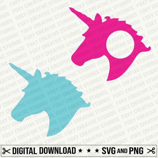 Unicorn Head monogram svg, Unicorn svg, Unicorn head svg, unicorn Monogram svg, Unicorn silhouette svg, Unicorn split Monogram svg, Free svg, Digital Download