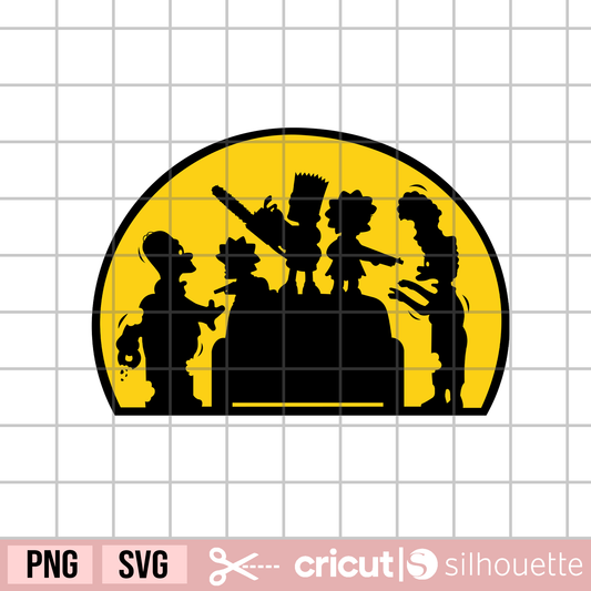 Zombie svg, zombie family svg, zombie homer svg, Halloween svg, zombie marge svg, Horror svg, killer zombie svg