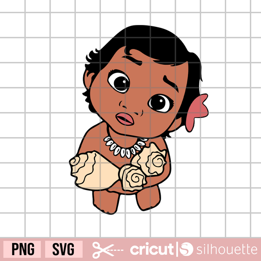 Princess moana svg, Free svg, baby moana svg, chief tui svg, Hawaii svg, seashells svg, Hawaii Islands svg